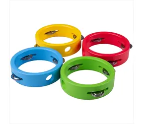 Bigjigs Toys Drevená minitamburína červená / od 3 rokov 
