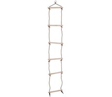 Bigjigs Toys Drevený povrazový rebrík / od 6 rokov / 2 m 