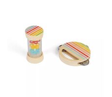 Bigjigs Toys Mini sada dažďová palička a tamburína / od 18 mesiacov