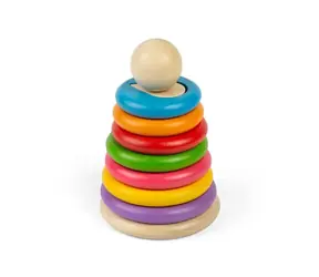 Bigjigs Toys Nasadzovanie tvarov na tyč