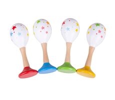 Bigjigs Toys Rumba guľa hviezdičky Junior 2 ks modrá / od 0 rokov