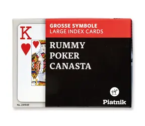 Piatnik Kanasta Veľký index / Počet hráčov: 2- 4 / Dĺžka hry: 40-60 minút / od 8 rokov