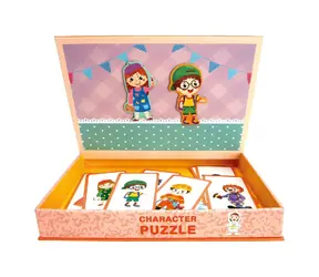 Bino Magnetické puzzle Postavičky / 95 dielikov / od 3 rokov