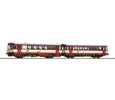Roco 7710022 Dieselové motorové vozidlo 810 328-5 s prípojným vozidlom Btax ČD / merítko H0 (1:87) / dĺžka 322mm / rádius 358mm
