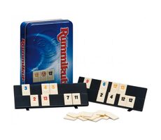 Piatnik Rummikub Mini - plechovka / Dĺžka hry: 20 minút / Počet hráčov: 2-4 / od 7 rokov 