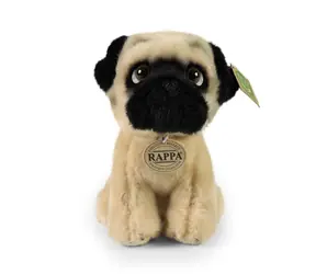 Rappa Plyšový pes mops 18 cm / ECO-FRIENDLY / od 0 rokov