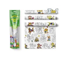 Pexi Maľovacie obrusy 3 ks - Senzačný zoo (Fabulous zoo) / od 3 rokov