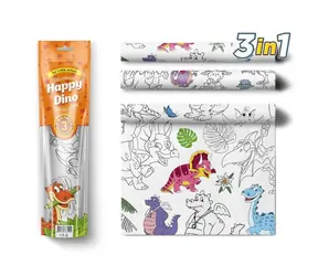 Pexi Maľovacie obrusy 3 ks - Šťastní Dino(Happy Dino ) / od 3 rokov