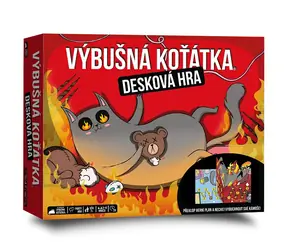 Asmodee Výbušné mačiatka: Dosková hra / Dĺžka hry 20 minút / Počet hráčov 2 - 6 / od 7 rokov