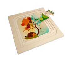 Hess Drevené puzzle ročné obdobie / od 3 rokov