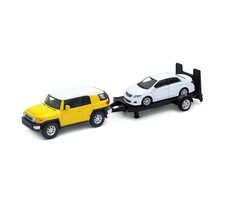 Welly Autovlek Toyota FJ Cruiser + Toyota Corolla 1:34 / od 3 rokov