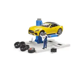 Bruder Autoservis s roadsterom a mechanikom / 1:16 / od 4 rokov