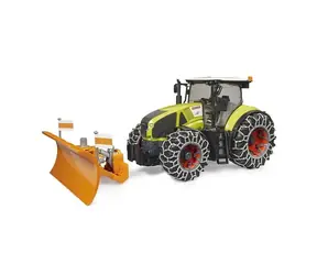 Bruder Claas Axion 950 so snehovými reťazami a radlicou / 1:16 / od 4 rokov
