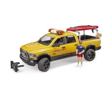 Bruder Dodge RAM pobrežnej hliadky so záchranárom a príslušenstvom / od 4 rokov