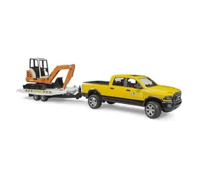 Bruder Terénne servisné auto RAM s minibagrom / 1:16 / od 4 rokov