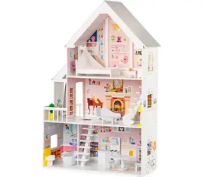 ECOTOYS Domček pre bábiky XXL Dolls Residence s vybavením / od 3 rokov