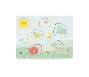 ECOTOYS Senzorická vkladačka Zvieratká na lúke