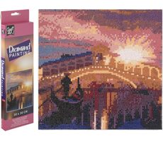 GRAFIX Diamantové maľovanie Most Ponte di Rialto / 30x30 cm