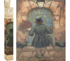 GRAFIX Diamantové maľovanie Muž s ružami