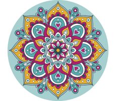 GRAFIX Diamantové maľovanie na ráme Mandala tyrkysová 30cm