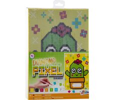 GRAFIX Diamantové maľovanie na ráme Pixel Kaktus 15x20cm / od 6 rokov