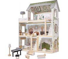 KIK Drevený domček pre bábiky v Boho štýle / od 8 rokov