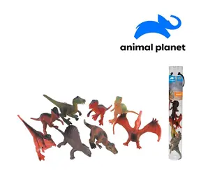 Mojo Animal Planet 07553 - Zvieratká v tube - dinosaury, 7 - 11 cm, mobilné aplikácie pre zobrazenie zvieratiek, 8 ks