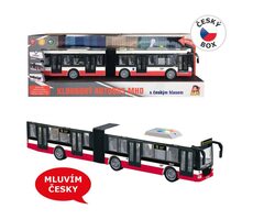 MaDe 09023 - Autobus na zotrvačník 44 cm, hovorí česky, hlási zastávky, CZ design