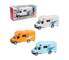 MaDe 10699 - Obytné auto kovové, spätný chod, 11 cm