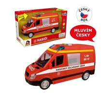 MaDe 10857 - Hašičská dodávka na zotrvačník so zvukom