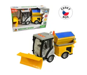 MaDe 12411 - Odpratávacie vozidlo na zotrvačník, so svetlom a zvukom, 25 cm