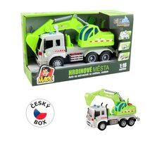 MaDe 14283 - Auto bager na zotrvačník, so svetlom a zvukom, na batérie, 28,5 x 10 x 15,5 cm