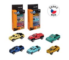 MaDe 16877 - Autá kovové, nákladné, 2 druhy