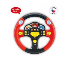 MaDe 87784 - zvukový volant červená česky hovoriaca