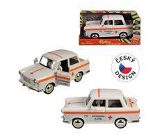 MaDe 98528 - Auto ambulancia retro na zotrvačník 6 x 17 x 8 cm