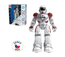 MaDe 01889 - Zigybot Robot Viktor 27cm, 21 funkcií, červený