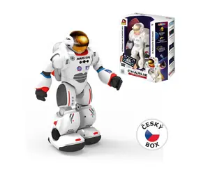 MaDe 13624 - Zigybot Robot astronaut Charlie, s náučnou aplikáciou, 29,5 cm
