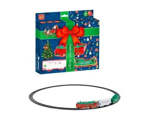 MaDe 14116 - Vlaková súprava - vianočná, na batérie, so svetlom, priemer 68 cm