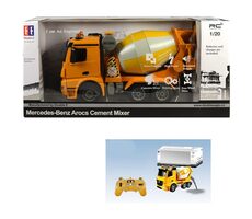 MaDe 96578 - Auto stavebné na diaľkové ovládanie, 38cm, oranžová
