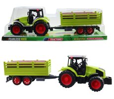 MaDe 23102 - Traktor s prívesom, na zotrvačník, 38 cm
