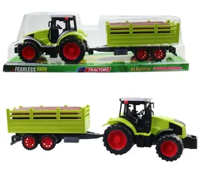 MaDe 23102 - Traktor s prívesom, na zotrvačník, 38 cm