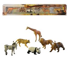 MaDe 07315 - Zvieratká v boxe tropické, 6 ks, 46 x 7 cm
