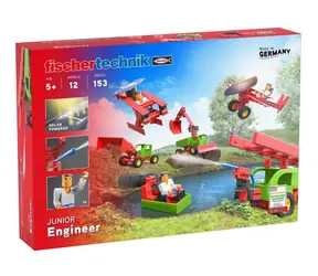 Fischertechnik Junior Inžinier / 153 dielikov / 12 modelov / od 5 rokov