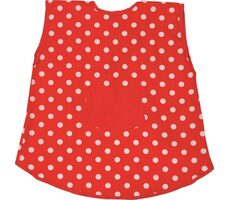 GOKI Detská zástera červená s bodkami / od 3 rokov