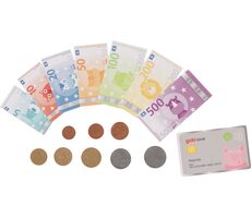 GOKI Detské peniaze s kreditnou kartou - Zvieratkové eurá / od 3 rokov