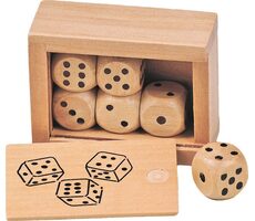 GOKI Drevené hracie kocky v krabičke (6ks) / od 3 rokov
