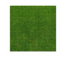 BRIXIES PLUS 225.000 Dizajnová podložka na stavanie - tráva 25,5 x 25,5 cm