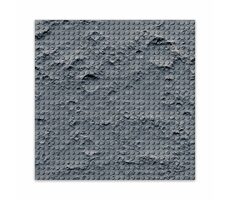 BRIXIES PLUS 225.004 Dizajnová podložka na stavanie - mesačná krajina 25,5 x 25,5 cm