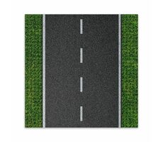 BRIXIES PLUS 225.005 Dizajnová podložka na stavanie - rovná cesta 25,5 x 25,5 cm
