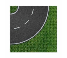 BRIXIES PLUS 225.006 Dizajnová podložka na stavanie - zákruta 25,5 x 25,5 cm